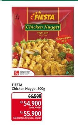 Promo Harga FIESTA Naget Chicken Nugget 500 gr - Alfamidi