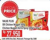 Promo Harga VALUE PLUS Chicken Nugget Hot Spicy 500 gr - Hypermart