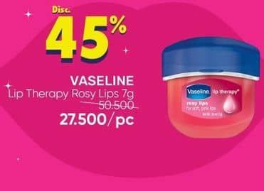 Promo Harga Vaseline Lip Therapy Rosy Lips 7 gr - Guardian