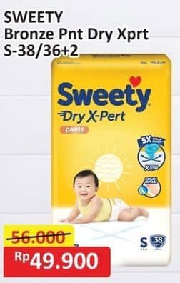 Promo Harga Sweety Bronze Pants Dry X-Pert S36+2 38 pcs - Alfamart