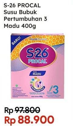 Promo Harga S26 Procal Susu Pertumbuhan Madu 400 gr - Indomaret