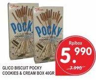 Promo Harga GLICO POCKY Stick Cookies Cream 40 gr - Superindo