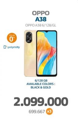 Promo Harga Oppo A38 Smartphone 6 + 128GB  - Electronic City