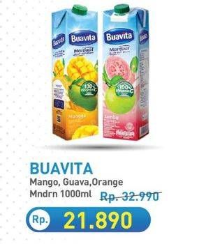 Promo Harga Buavita Fresh Juice Mango, Guava, Orange 1000 ml - Hypermart