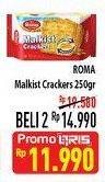 Promo Harga ROMA Malkist per 2 pcs 250 gr - Hypermart