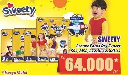 Promo Harga Sweety Bronze Pants Dry X-Pert S64, M58, L52, XL42, XXL34 34 pcs - Hari Hari