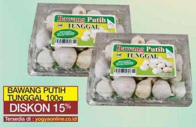 Promo Harga Bawang Putih Tunggal 100 gr - Yogya