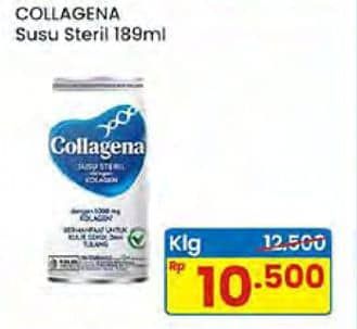 Promo Harga Collagena Susu Steril Kolagen 189 ml - Indomaret