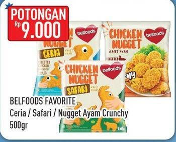 Promo Harga BELFOODS FAVORITE Chicken Nugget/Ceria/Safari  - Hypermart