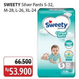 Promo Harga Sweety Silver Pants M28, S32, XL24, L26 24 pcs - Alfamidi