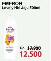 Promo Harga EMERON Lovely White Hand & Body Lotion Smooth Bright Jeju Orange 500 ml - Alfamart