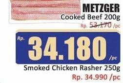 Promo Harga Metzger Smoked Chicken Rasher 250 gr - Hari Hari