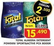 Promo Harga TOTAL Detergent Almeera Sport Active, Almeera 800 gr - Superindo