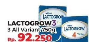 Promo Harga LACTOGROW 3 Susu Pertumbuhan All Variants 750 gr - Yogya