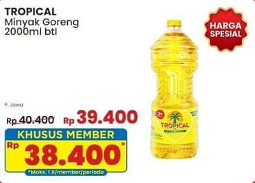 Promo Harga Tropical Minyak Goreng 2000 ml - Indomaret