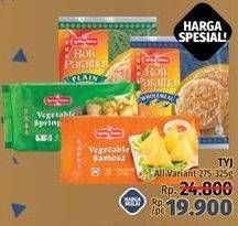 Promo Harga TYJ Roti Paratha All Variants 325 gr - LotteMart