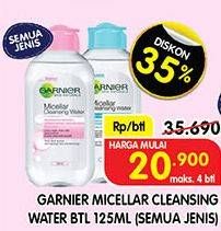 Promo Harga GARNIER Micellar Water All Variants 125 ml - Superindo