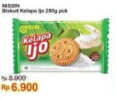 Promo Harga NISSIN Coconut Biscuits Kelapa Ijo 280 gr - Indomaret