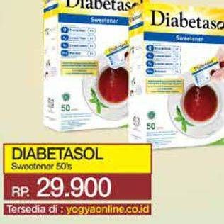 Promo Harga Diabetasol Sweetener per 50 sachet 1 gr - Yogya