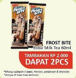Promo Harga Glico Frostbite Boba Milk Tea 60 ml - Alfamidi