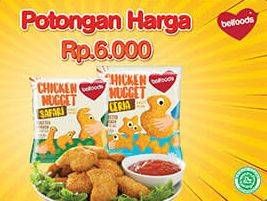 Promo Harga BELFOODS Nugget Chicken Nugget 250 gr - Hypermart