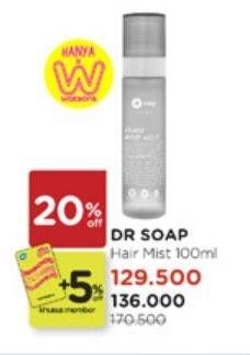 Promo Harga Dr Soap Hair Mist Zen Soul 100 ml - Watsons