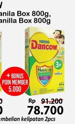 Promo Harga DANCOW Nutritods 3+ Vanila, Madu 800 gr - Alfamart