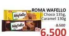 Promo Harga ROMA Wafello Butter Caramel, Choco Blast 130 gr - Alfamidi