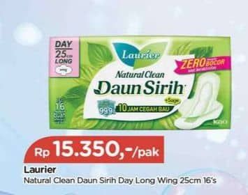 Promo Harga Laurier Natural Clean Wing 25cm 16 pcs - TIP TOP