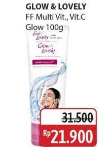 Promo Harga Glow & Lovely (fair & Lovely) Facial Foam Brightening Multi Vitamin, Bright C Glow Vitamin C 100 gr - Alfamidi