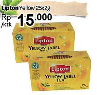 Promo Harga Lipton Yellow Label Tea 25 pcs - Carrefour