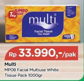 Promo Harga Multi Facial Tissue 1000 gr - TIP TOP