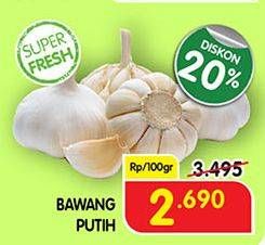 Promo Harga Bawang Putih per 100 gr - Superindo