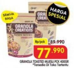 Promo Harga Hundred Seeds Toasted Muesli Granola Creations All Variants 400 gr - Superindo
