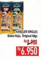 Promo Harga KANZLER Singles Bakso Original, Keju 48 gr - Hypermart