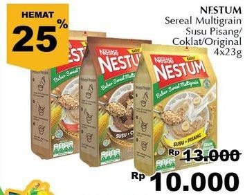 Promo Harga NESTLE Nestum Susu Pisang, Coklat, Original per 4 sachet 32 gr - Giant