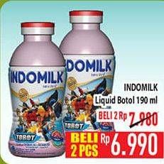 Promo Harga Indomilk Susu Cair Botol 190 ml - Hypermart