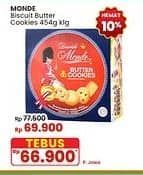 Promo Harga Monde Butter Cookies 454 gr - Indomaret