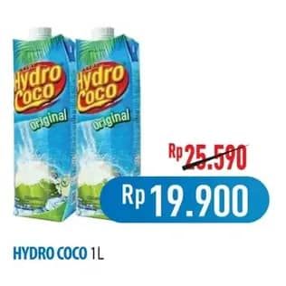Promo Harga Hydro Coco Minuman Kelapa Original 1000 ml - Hypermart