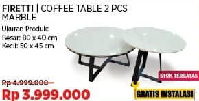 Promo Harga Firetti Coffee Table  - COURTS