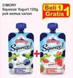 Promo Harga CIMORY Squeeze Yogurt All Variants 120 gr - Indomaret