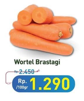 Promo Harga Wortel Berastagi per 100 gr - Hypermart