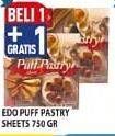 Promo Harga EDO Puff Pastry Sheets 750 gr - Hypermart
