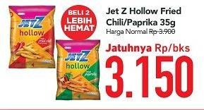 Promo Harga JETZ Hollow Snack Fried Chilli, Paprika per 2 pcs 35 gr - Carrefour