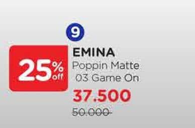Promo Harga Emina Poppin Matte 03 Game On 4 gr - Watsons