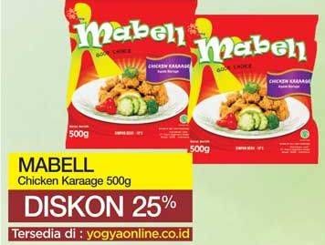 Promo Harga MABELL Chicken Karaage 500 gr - Yogya