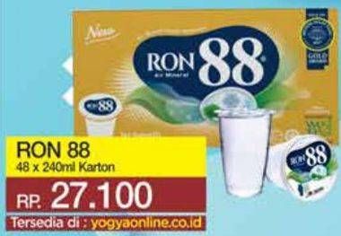 Promo Harga RON 88 Mineral Water Elite 240 ml - Yogya