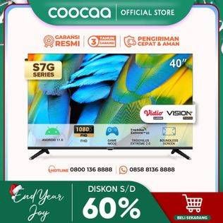 Promo Harga Coocaa 40S7G LED TV 40 Inch Android Digital TV  - Tokopedia