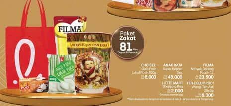Harga Choice L Gula Pasir/Anak Raja Beras/FIlma Minyak Goreng/Lotte Mart Shopping Bag/Teh Celup Poci