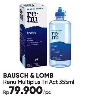 Promo Harga BAUSCH & LOMB ReNu Multiplus Fresh Tri Action 355 ml - Guardian